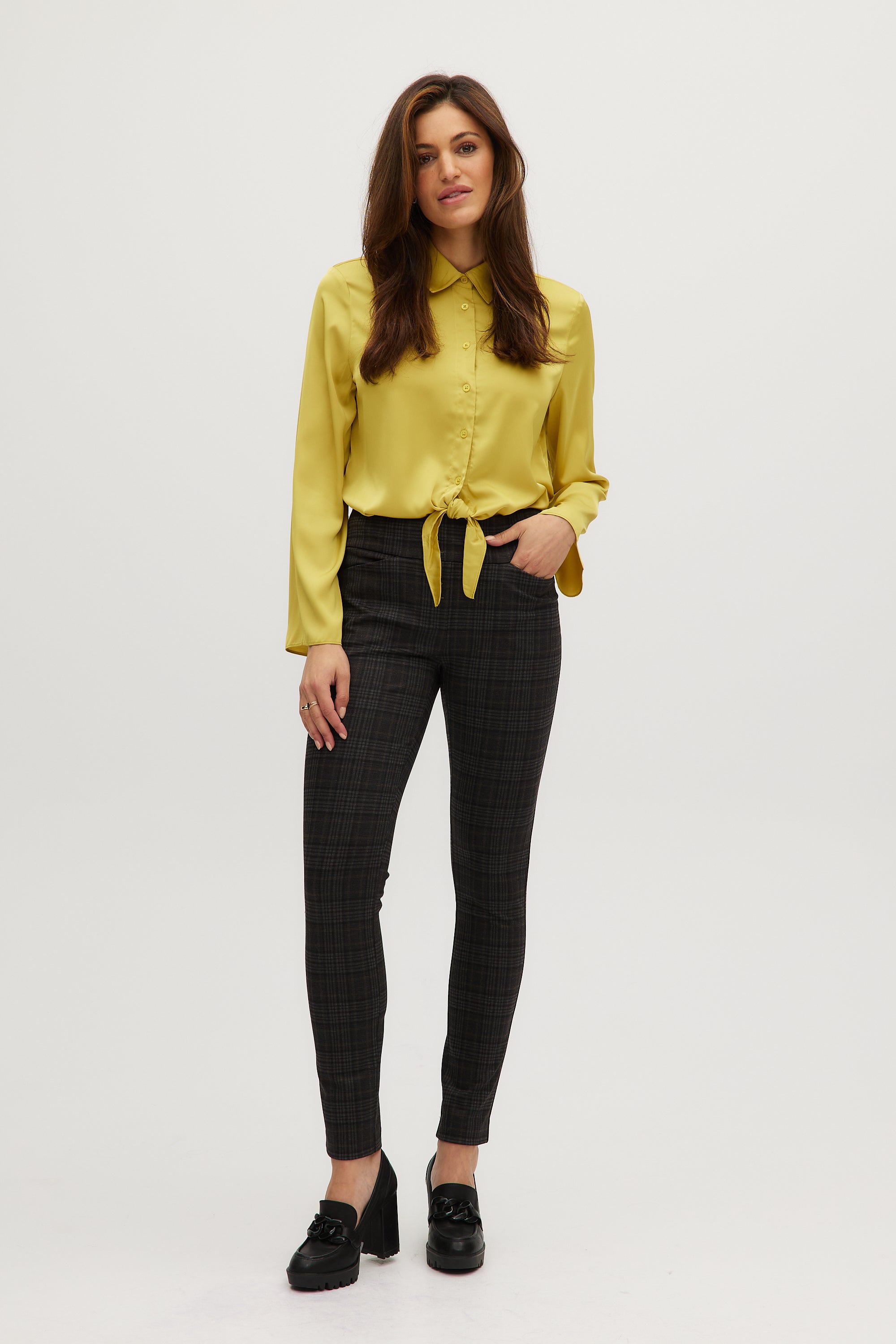 Buy online Mid Rise Solid Cigarette Pants Trouser from bottom wear for  Women by De Moza for ₹500 at 52% off | 2024 Limeroad.com